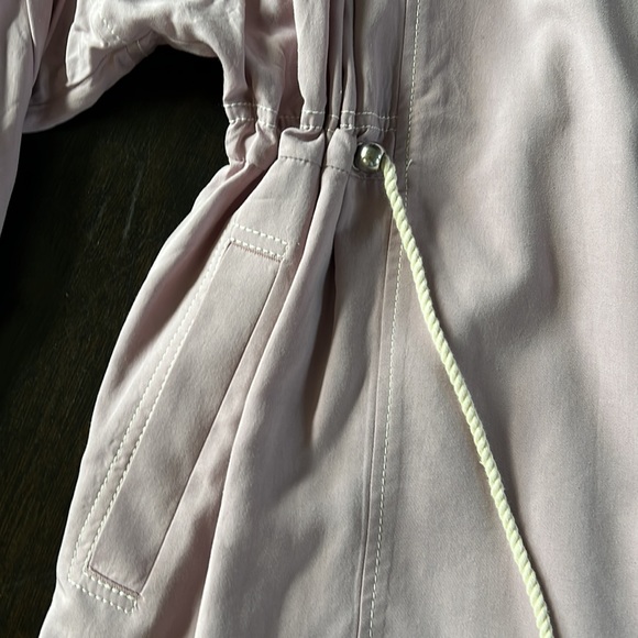 Anthropologie roll up sleeve adjustable cinched waist long jacket - Picture 5 of 7